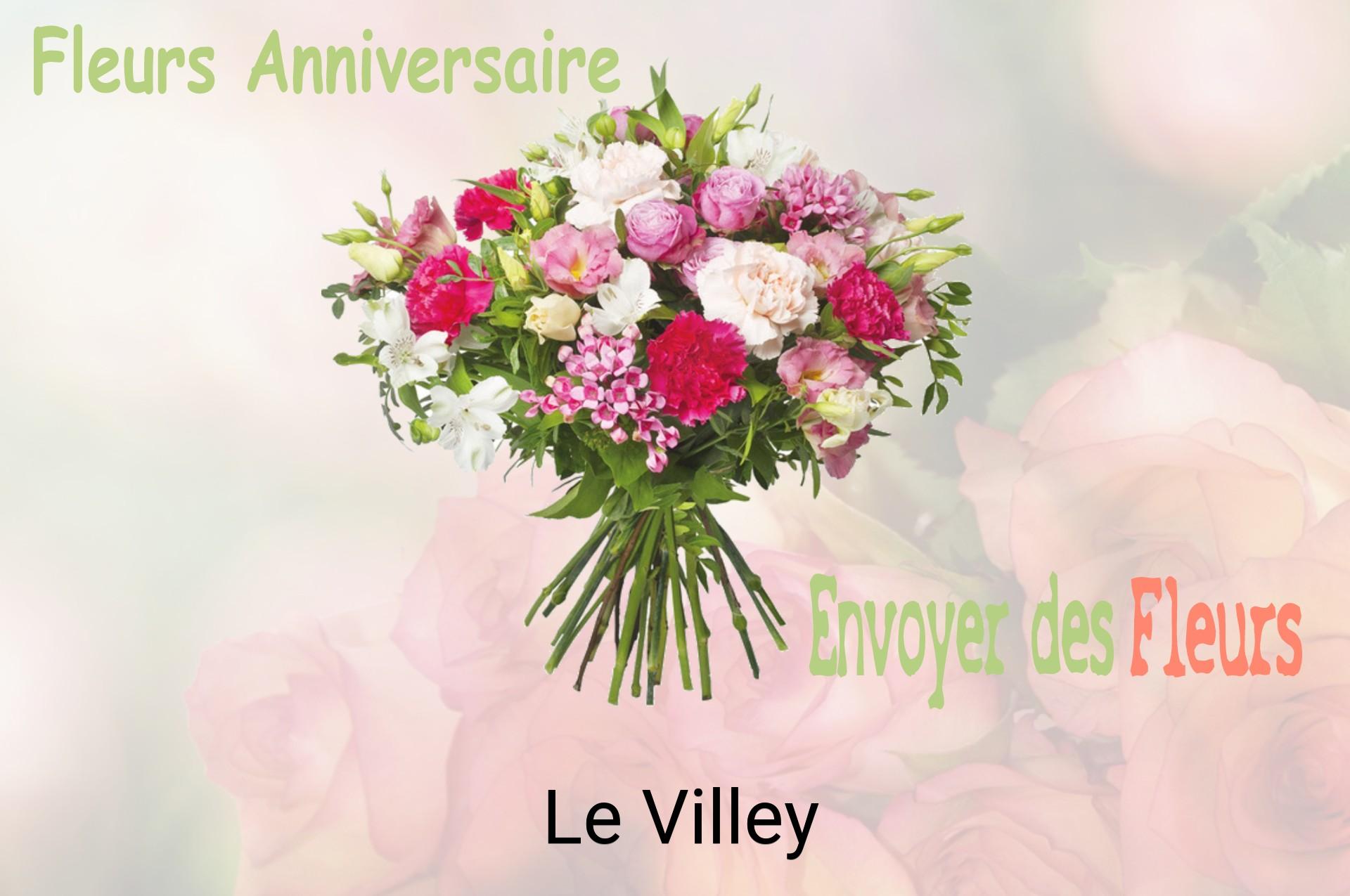 Bouquet de fleurs d’anniversaire livré à Le Villey